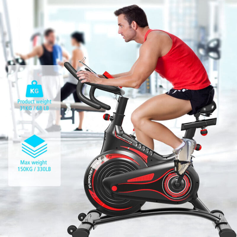 Ultra-Silent Stationary Exercise Bike Home Magnetic Resistance Fitness Bicycle