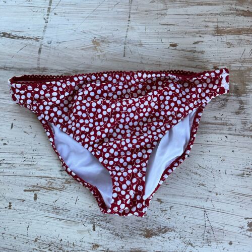 Liz Lange Maternity Swimsuit Bottom Bikini Red Cherry Size Large