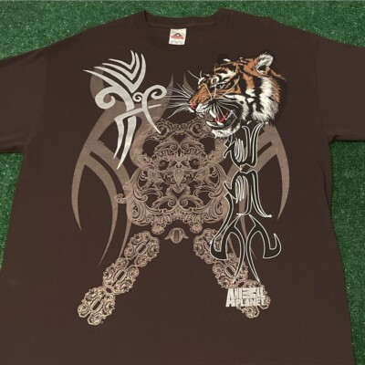 Vintage Animal Planet TV Show Promo 90s 2000s Tiger Shirt Mens