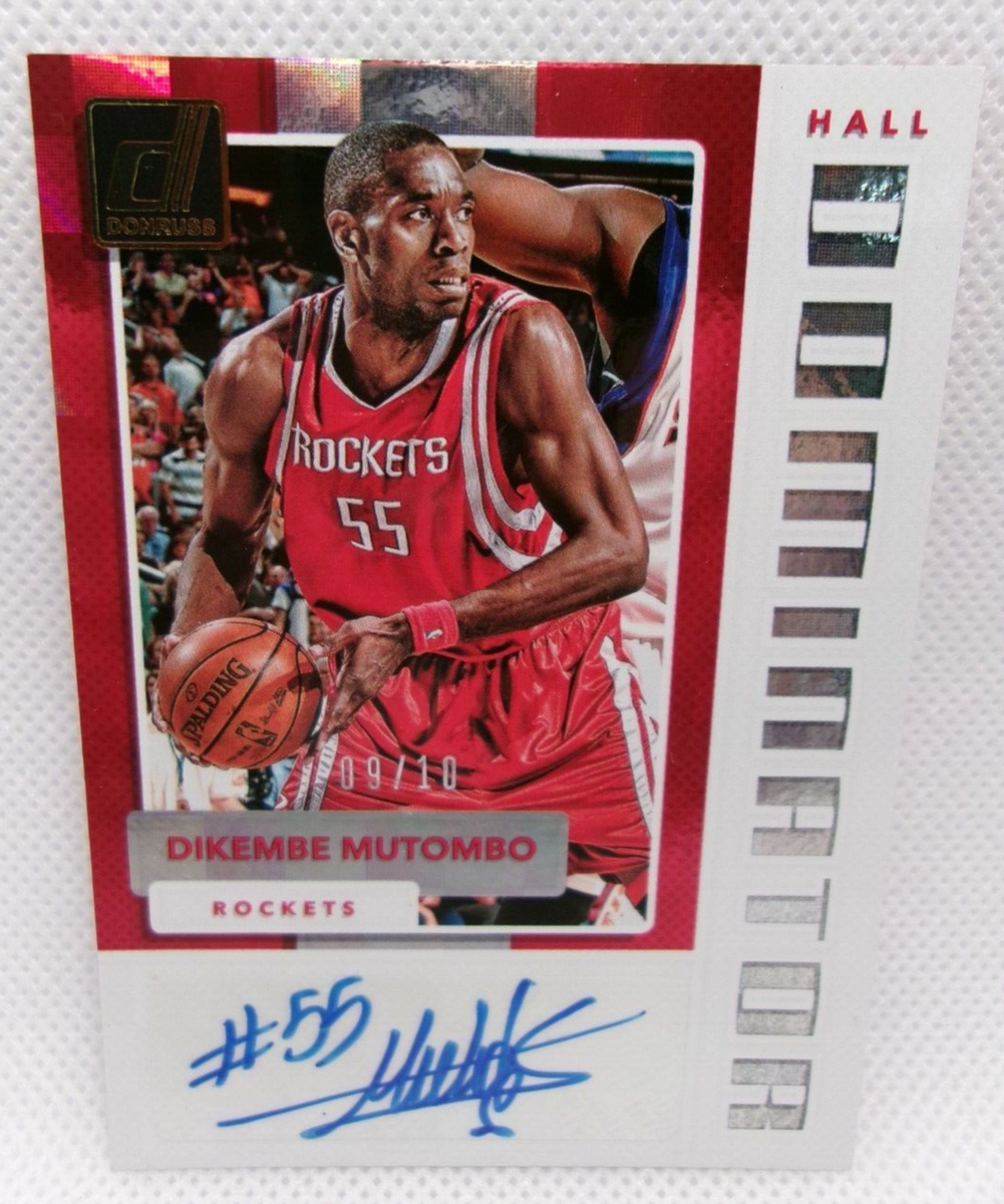 Dikembe Mutombo 2017-18 Donruss Hall Dominator Auto /10 #HD-DK | eBay
