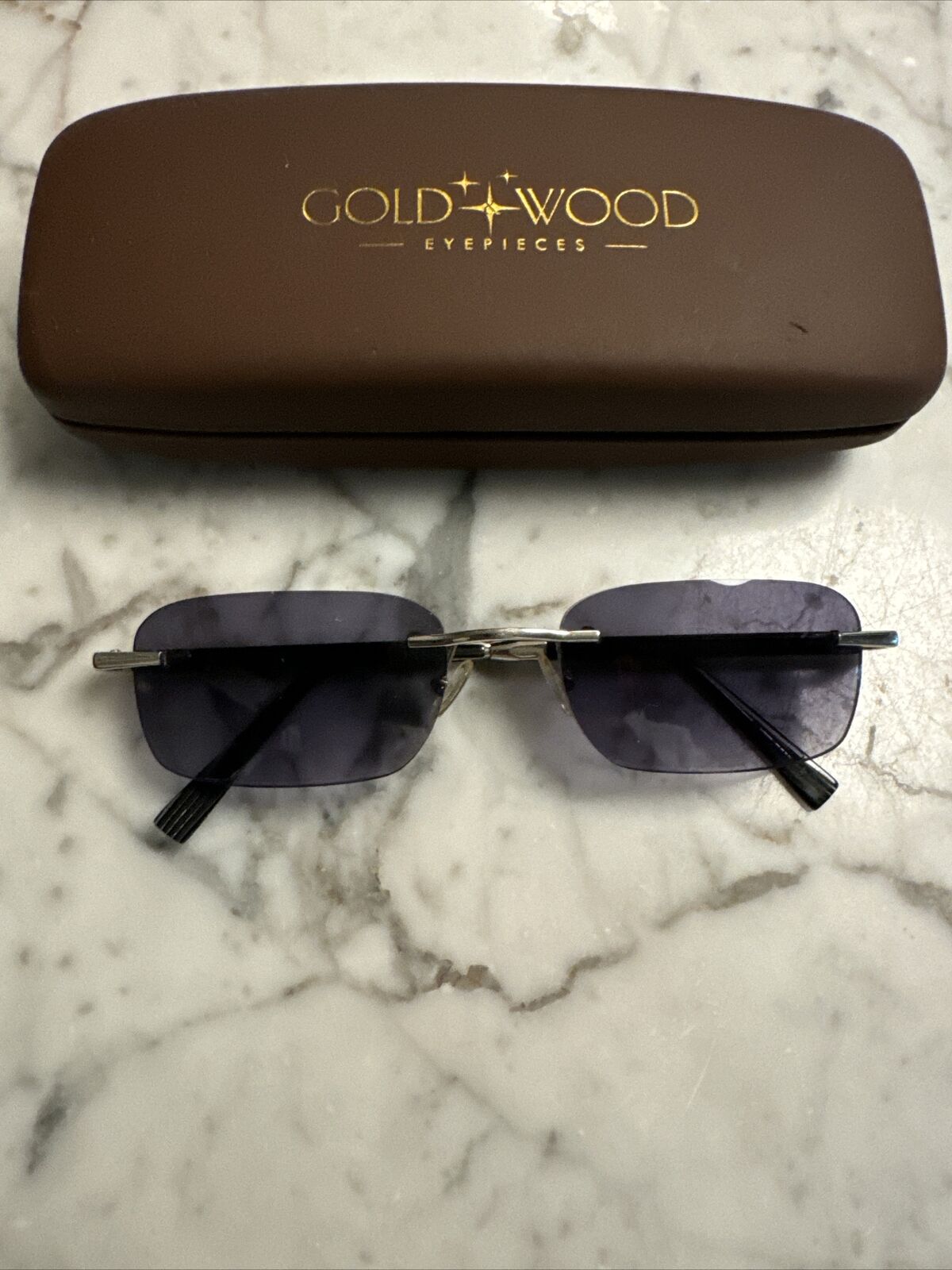 gold and wood PARIS sunglasses