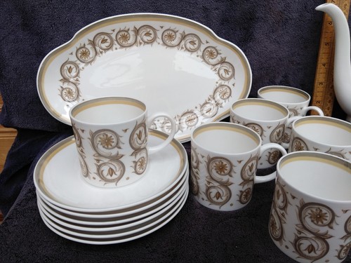 Susie Cooper Venetia (PERFECT CONDITION) China Full 16 Item Coffee Pot Set - Picture 4 of 11