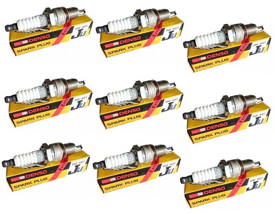 (Lot of 9) Spark Plug Extended Electrode NIPPON DENSO J16BR-U11 (Made in Japan)
