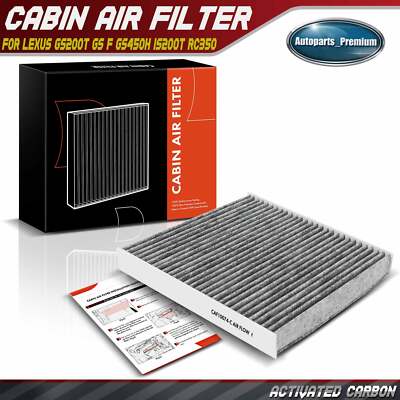 Activated Carbon Cabin Air Filter for Lexus GS200t GS F GS450h IS250 RC300 IS500