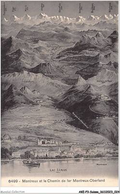 AKEP3-0234-SUISSE - MONTREUX und Die Chemin De Fer Montreux-Oberland