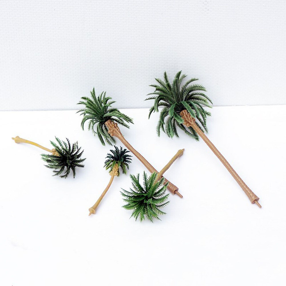 10PCS/Set Model Palm Tree Diorama Tree Scenery Trees Mixed Model Tree