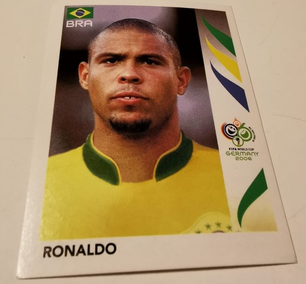 Panini Germany 2006 World Cup Sticker # 396  RONALDO Brazil  Mint RARE