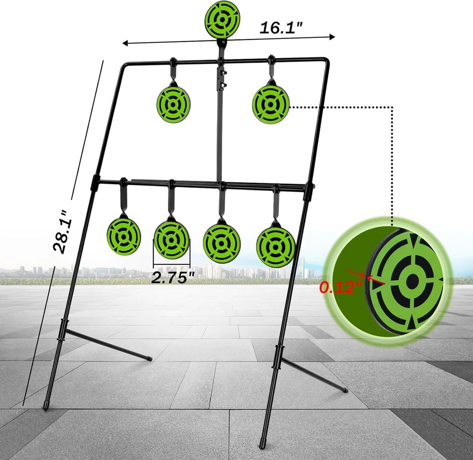 BB Gun Targets Larger Metal Pellet Gun Shooting Target Rated for.177 .20 Caliber - Image 3 of 4