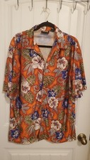 ODO Vintage Mens Size XLarge 100 Polyester Floral Multi Colored Hawaiian Shirt