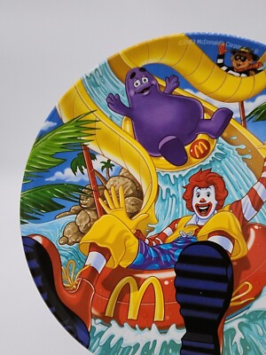 McDonald's Vintage Ronald Gremice Plates Summer Tube Water Slide