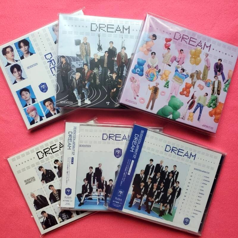 トレカ付き  DREAM セブチ CD アルバム Seventeen - Dream - Version B - Digipack w/Photobook + Photo