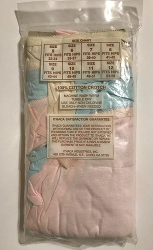 Vintage Soft Impressions Briefs Panties, Assorted Colors, Size 12, New In Bag - Picture 2 of 5