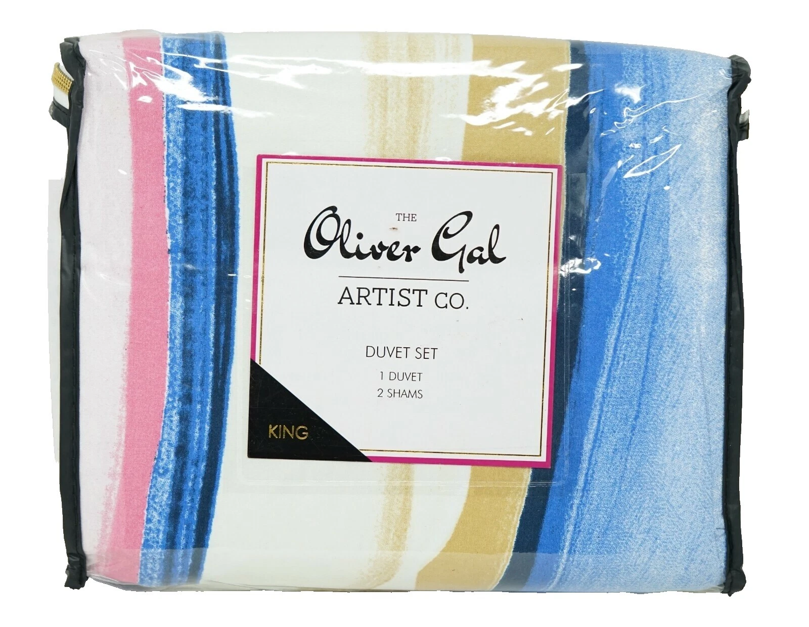 Rayas de poliéster multicolor Ropa de cama