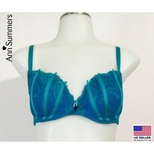 Ann Summers Shell Bra Balconette Underwire Boned Lace Bows 32DD