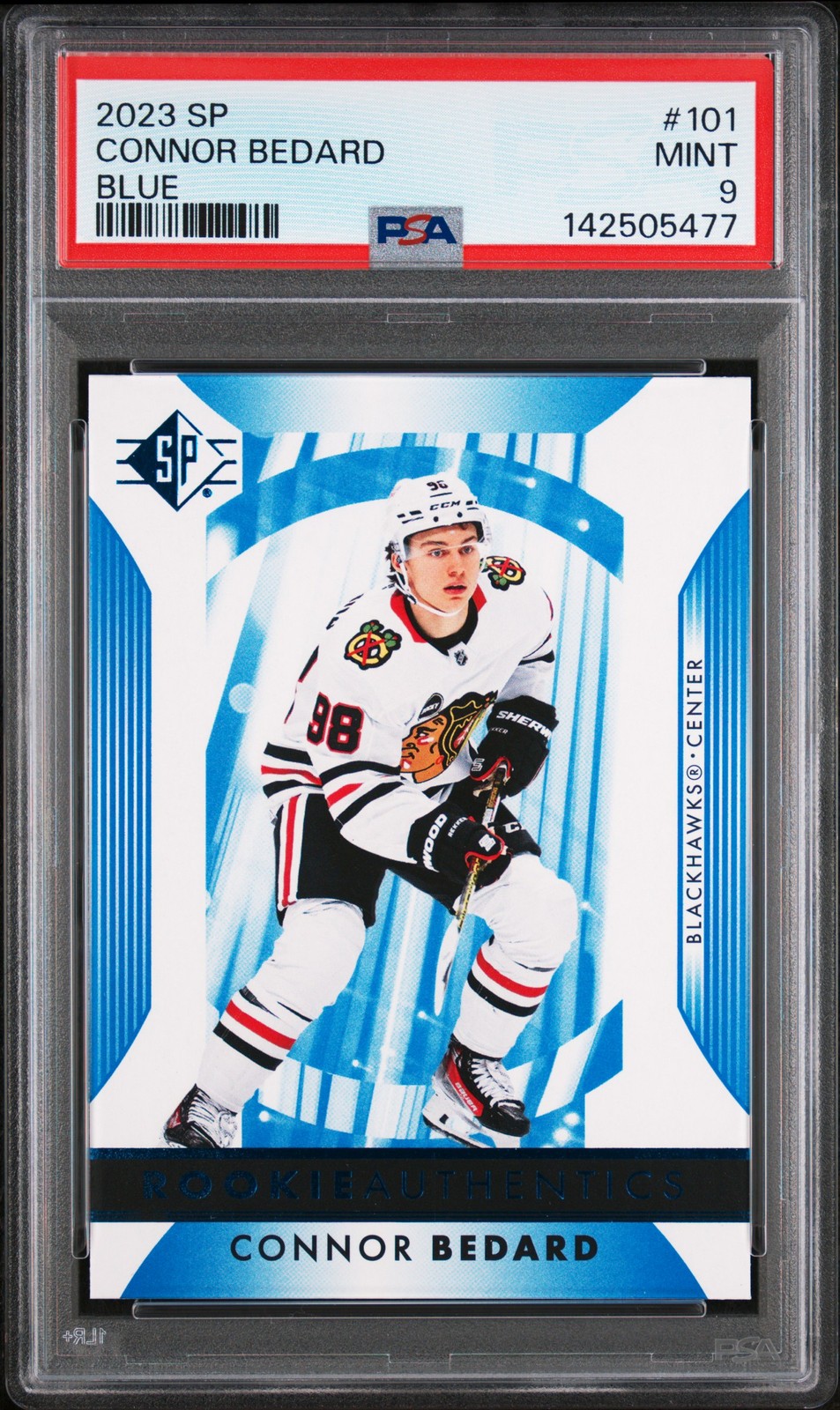 2023 UD SP BLUE #101 CONNOR BEDARD PSA 9