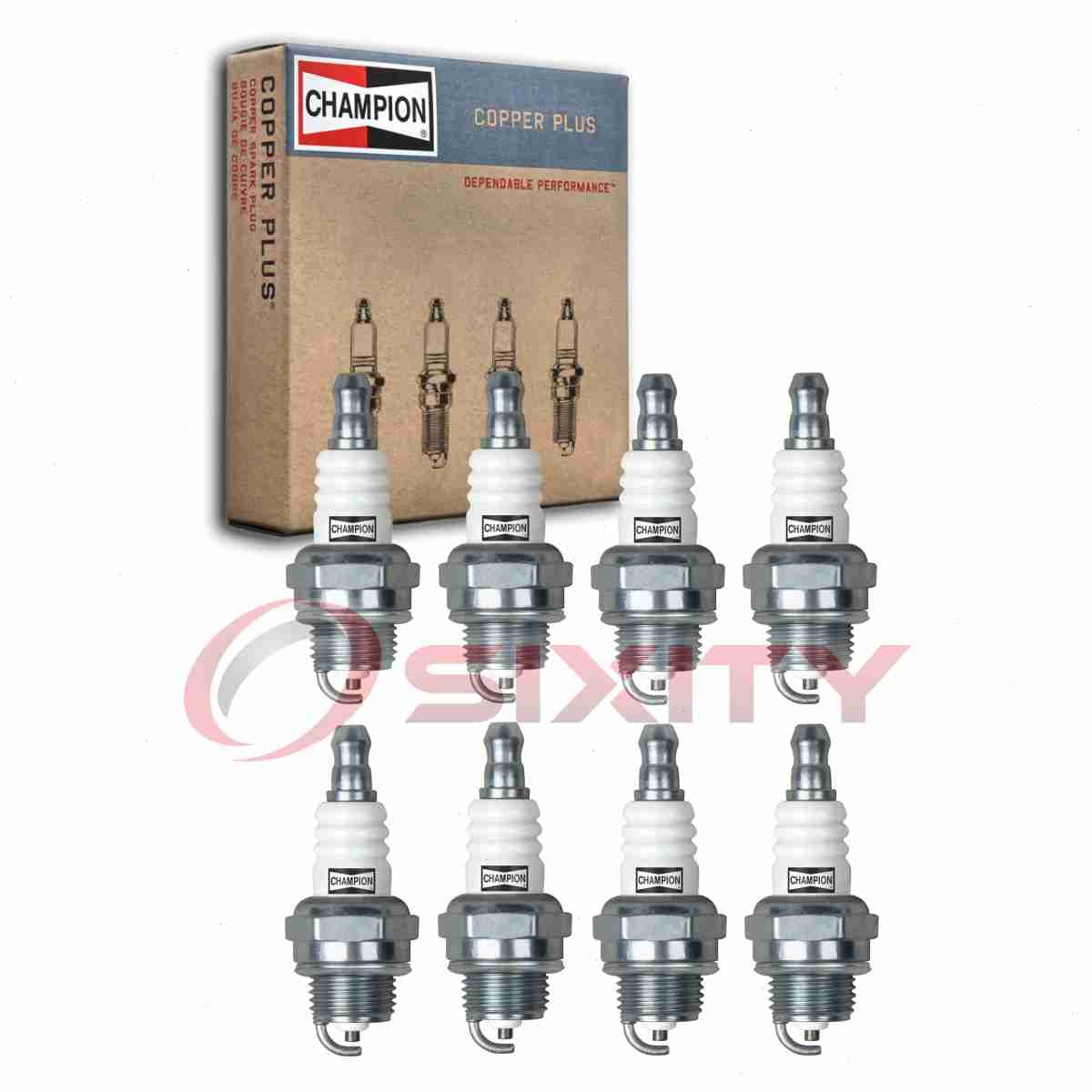 8 pc Champion Copper Plus 852 Spark Plugs for WSR6F RCJ6Y L7RTC BPMR8Y xf