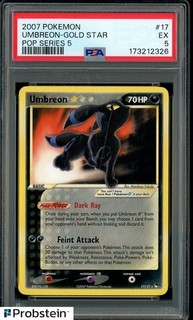 2007 Pokemon POP Series 5 #17 Umbreon Gold Star PSA 5 EX POP 88 NEW CERT!