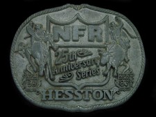 UD13105 UNUSED NFR 1983 NATIONAL FINALS RODEO HESSTON COLLECTOR BELT BUCKLE
