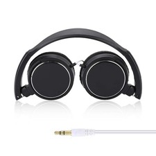 Foldable Head Mounted Headphone Mini Wired Headset HiFi Stereo TF Card