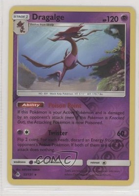 Dragalge Reverse Foil Pokémon Sun & Moon Forbidden Light #53