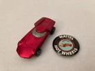 Vintage Hot Wheels Redline Car Turbofire Metallic Magsenta With Button