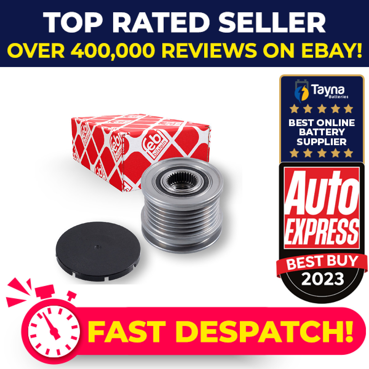 Overrunning Alternator Pulley 34589 Febi Clutch 03G903119B 03L903023K Quality