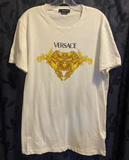 Versace Taylor Fit Medusa Logo Graphic Crew N...