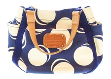 Dakota Canvas Tote Bag Blue Ladies Handbag Used with Pouch