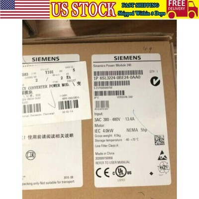 New Siemens 6SL3 224-0BE24-0AA0 6SL3224-0BE24-0AA0 G120 PM240 Power Module