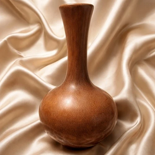 Red Wing USA Vintage Pottery Bud Vase #1557 10" MCM Round