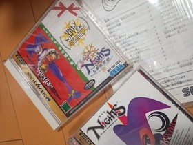 Sega Saturn Console + NiGHTS Game & Goods 15‑Item Set Complete Used Excellent