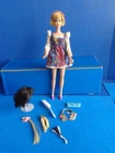 VINTAGE MOD HAIR FAIR BARBIE HEAD ON TNT BODY- BLONDE CENTERED EYES- ACCESSORIES