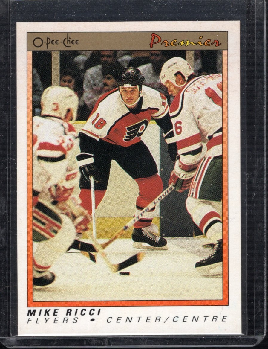 1990 O-Pee-Chee Premier #96 Mike Ricci Rookie NM-MT , Free Shipping