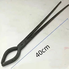 hand forged tongs for forge anvil vise knnife making L 1PCS blacksmith tongs θ