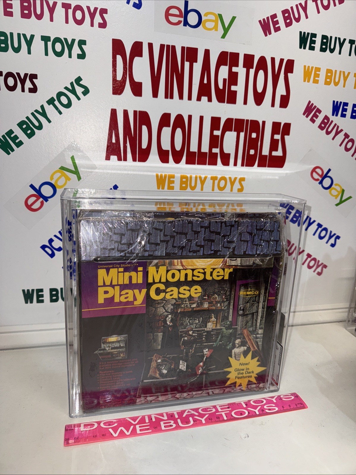Mini Monster Play Case 1980 Remco Vintage Playset Universal Monsters AFA 80 🔥