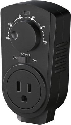 EconoHome Adjustable Thermostat-Universal Plugin Heating & Cooling