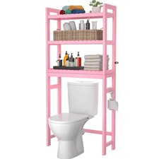 Bamboo Over The Toilet Storage Shelves 3tier Above Toilet Storage Organizer Rack
