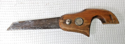 Vintage Warranted Superior Small Hand Saw 11'' Long, 5'' Blade