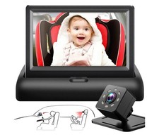 Shynerk Baby Car Mirror 4.3'' HD Night Vision Function Car Mirror Display Saf...