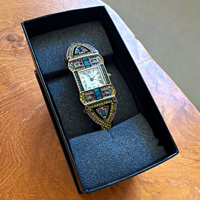 Heidi Daus + Swarovski Women's Rectangular Multicolor Watch