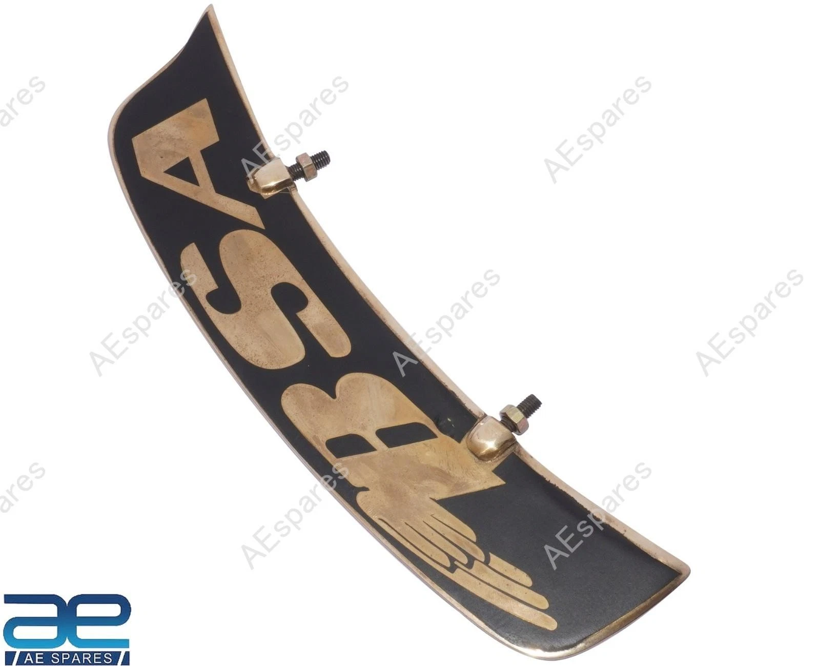 For BSA All Model Motorcycles Front Mudguard Number Plate Brass view 5