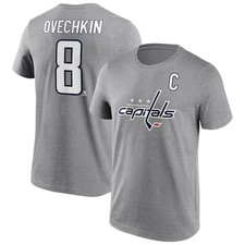 Washington Capitals Name & Number Graphic T-Shirt - Ovechkin 8 - Mens