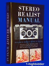 Vtg 1954 3D Stereo Realist Manual Hardcover 1st Ed w/ DJ  Viewer Morgan Lester