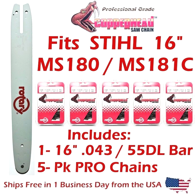 14 Guide Bar ≈ 2 Saw Chains Fits Stihl 017 S170 S171 Chainsaw 14 Guide Bar ≈ 2 Saw Chains Fits Stihl 017 S170 S171 Chainsaw