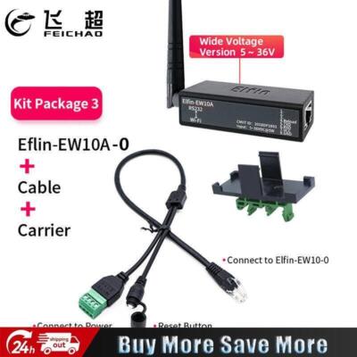 Elfin-EW10A/EW10A-0 5~36V DTU Wireless Network Modbus TPC IP RJ45 RS232 to WIFI