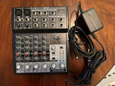 Behringer Xenyx 802 Mixing Console, 8 Channel - Black