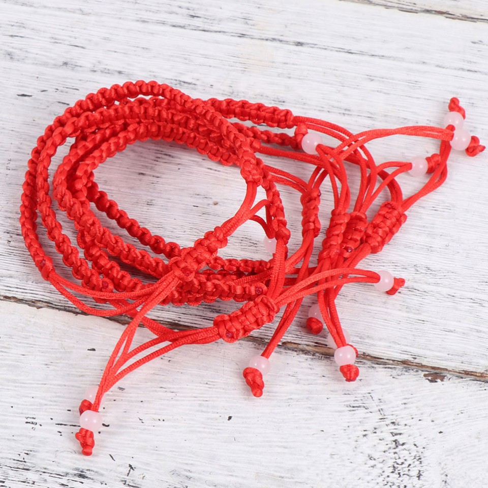 10 Pcs Red Cord Bracelet Girls Friendship Bracelets Couple Man eBay