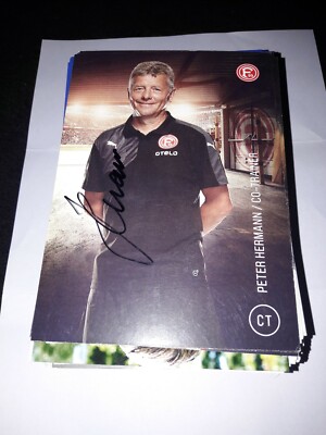 Signed postcard Peter Hermann Fortuna Düsseldorf new 
