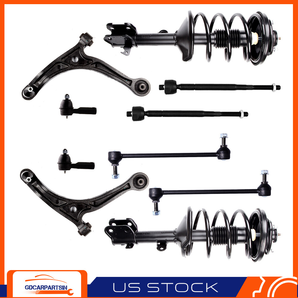 2002-2004 Honda Odyssey Front Suspension Kit - Struts, Control Arms, Tie Rods