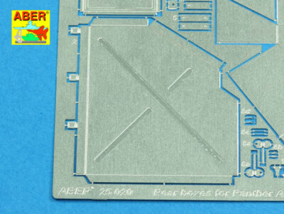 MW22 ABER MODELS 25020 REAR BOXES FOR (SD.KFZ. 171) PANTHER AUSF.A  for TAMIYA/A